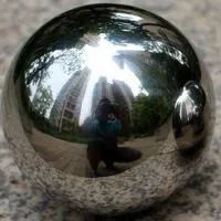 Шар из нержавеющей стали (198286) поставка - сфера арт-объект ø 1000 мм. пустотелая  в Брянске