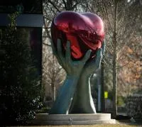 Скульптура сердце нержавеющая сталь (518280) сертификат арт-объект  в Брянске