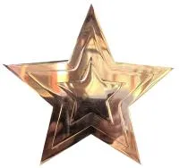 Звезда на памятник ø 150 (518234) монтаж обелиск - стела мм. пустотелая  в Брянске