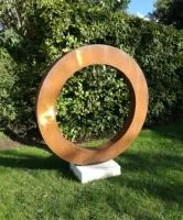 Кортеновская сталь кольцо садовая скульптура (518270) сертификат арт-объект  в Брянске