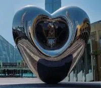 Объёмная скульптура сердце из нержавеющей стали (518278) сертификат арт-объект  в Брянске