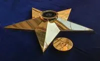 Звезда латунь ø 1100 мм. (514225) монтаж комплект горелка ГВД 379 10 89 00 ПС вечный огонь пустотелая  в Брянске